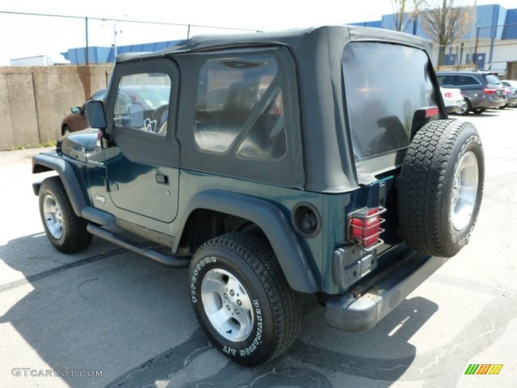 1998 Wrangler SE 4x4 - Emerald Green Pearl / Mist Grey photo #7