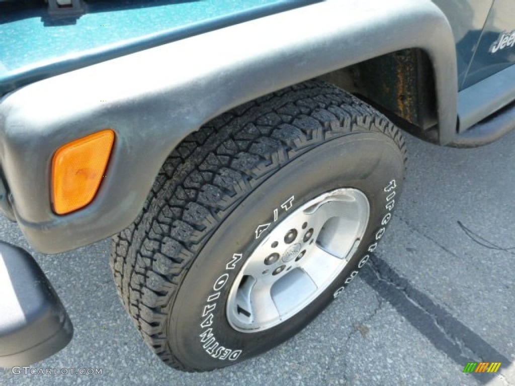 1998 Wrangler SE 4x4 - Emerald Green Pearl / Mist Grey photo #11