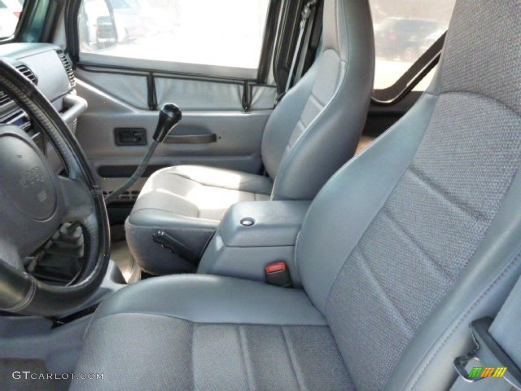 1998 Wrangler SE 4x4 - Emerald Green Pearl / Mist Grey photo #12