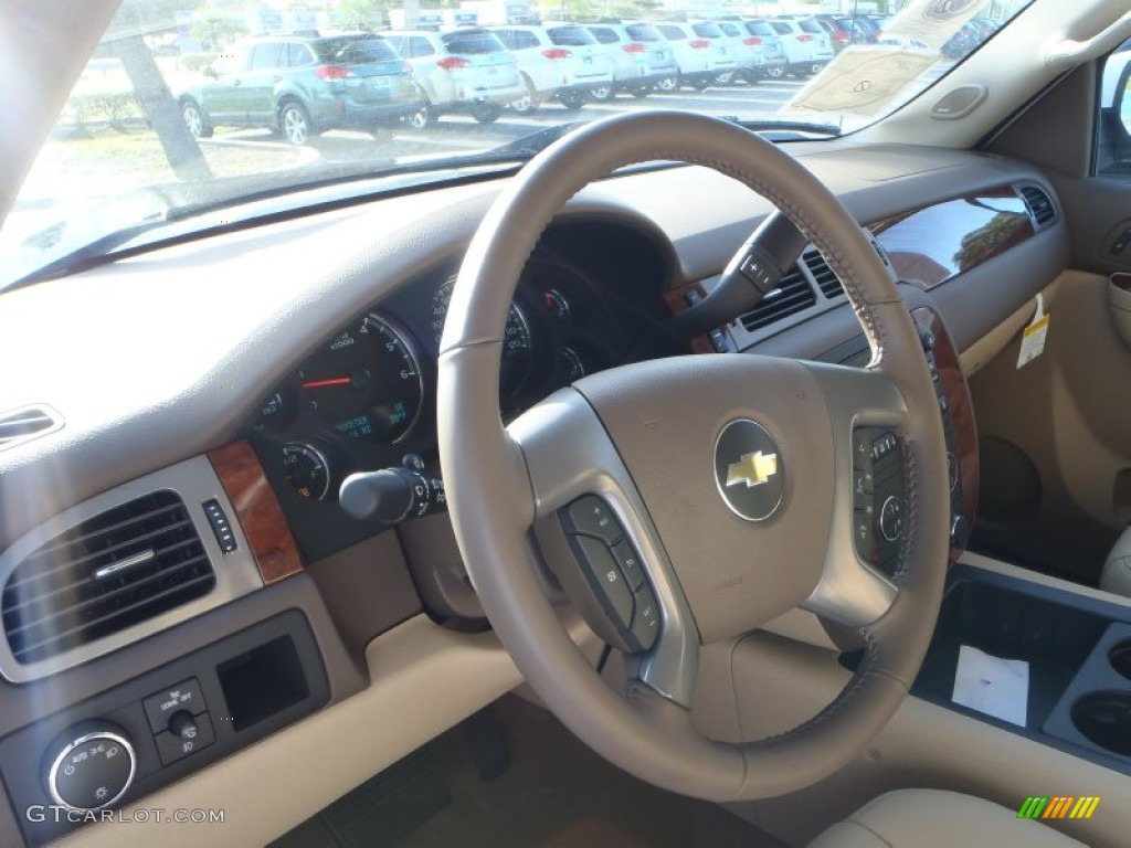 2013 Silverado 1500 LTZ Crew Cab - Summit White / Light Cashmere/Dark Cashmere photo #14