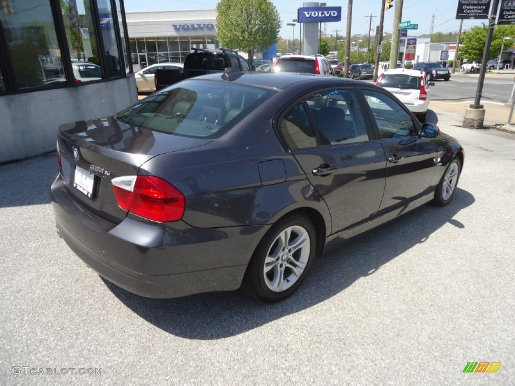 2008 3 Series 328xi Sedan - Sparkling Graphite Metallic / Black photo #6