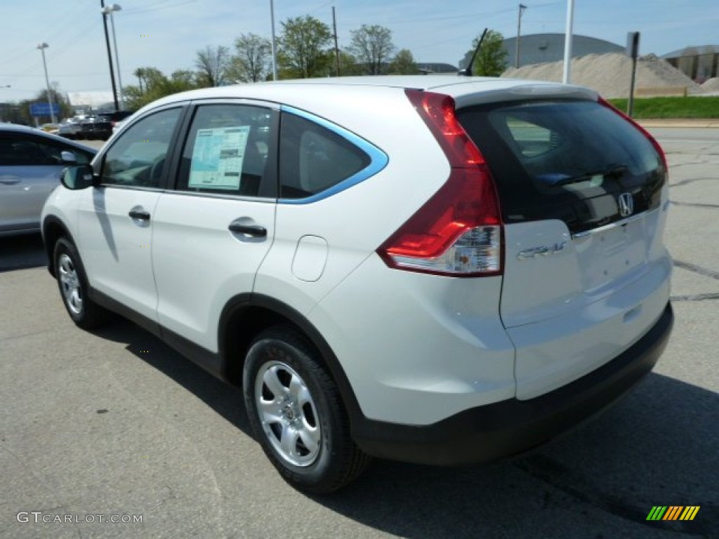 2013 CR-V LX AWD - White Diamond Pearl / Gray photo #5