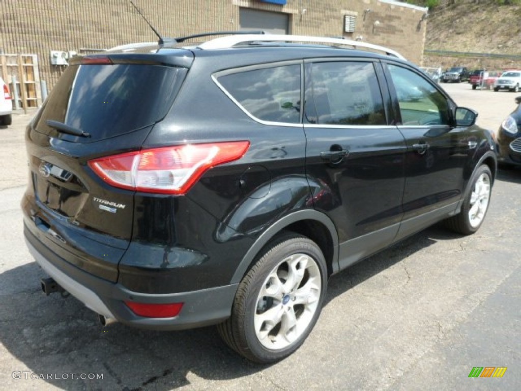 2013 Escape Titanium 2.0L EcoBoost 4WD - Tuxedo Black Metallic / Charcoal Black photo #2