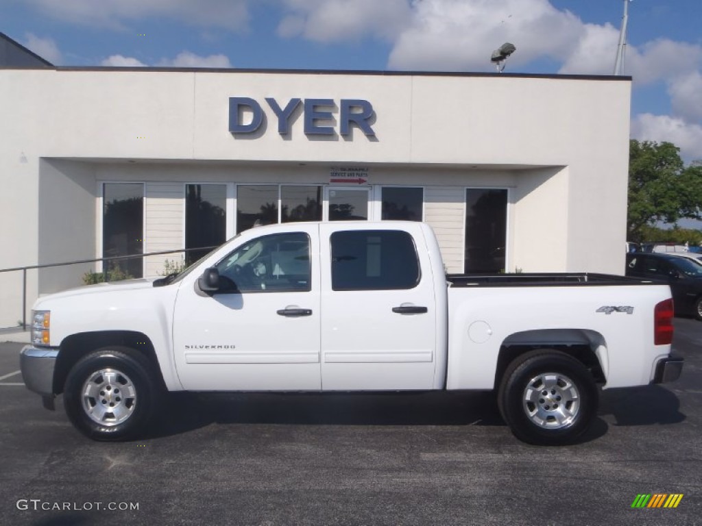 2013 Silverado 1500 LT Crew Cab 4x4 - Summit White / Ebony photo #3