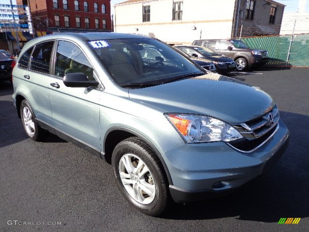 2011 CR-V EX - Opal Sage Metallic / Ivory photo #3