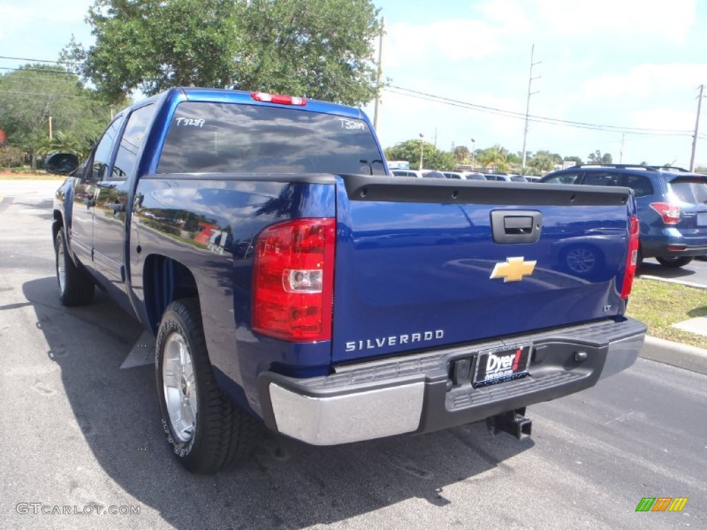 2013 Silverado 1500 LT Crew Cab 4x4 - Blue Topaz Metallic / Ebony photo #5