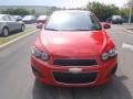 2013 Victory Red Chevrolet Sonic LS Hatch  photo #2
