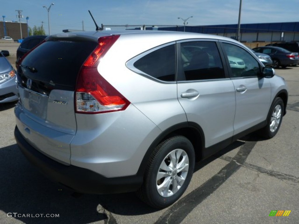 2013 CR-V EX AWD - Alabaster Silver Metallic / Black photo #3