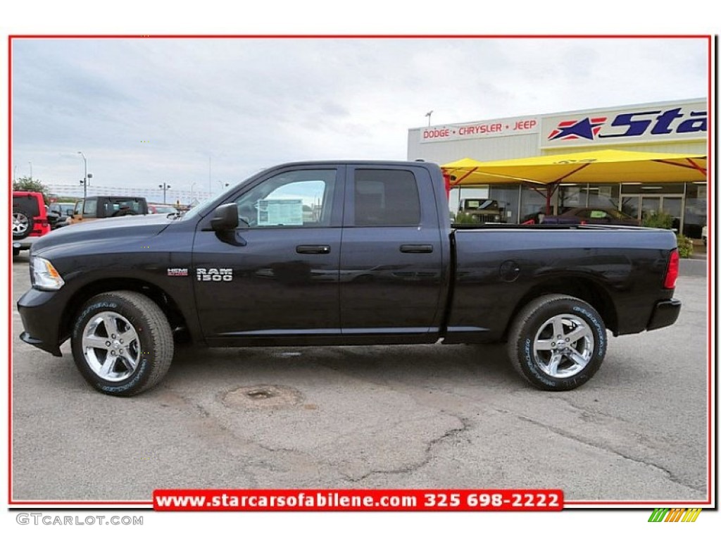 2013 1500 Express Quad Cab - Maximum Steel Metallic / Black/Diesel Gray photo #3