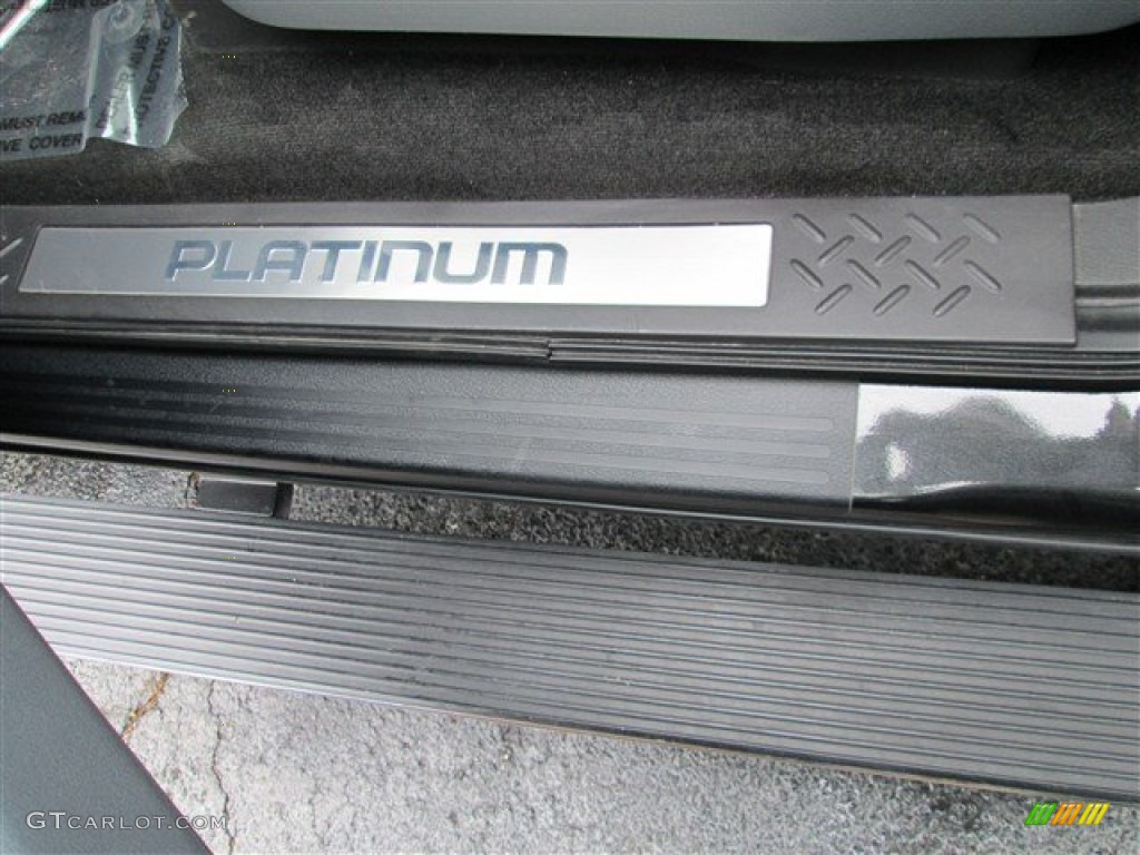 2011 F150 Platinum SuperCrew 4x4 - Tuxedo Black Metallic / Steel Gray/Black photo #11