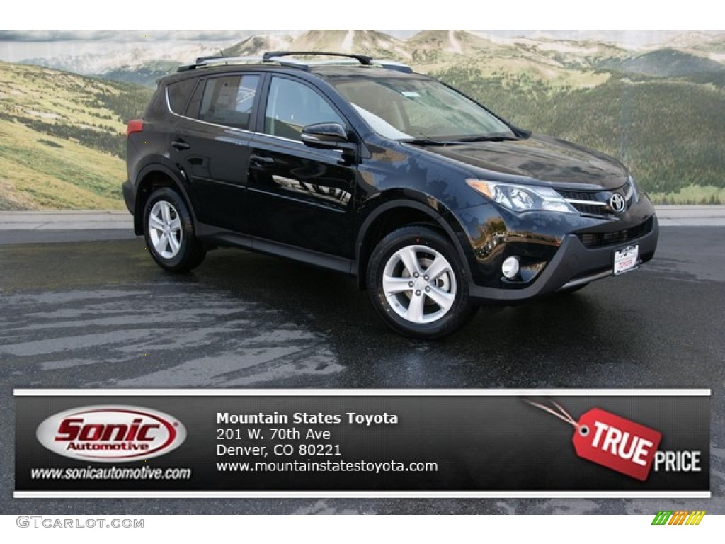 2013 RAV4 XLE AWD - Black / Black photo #1