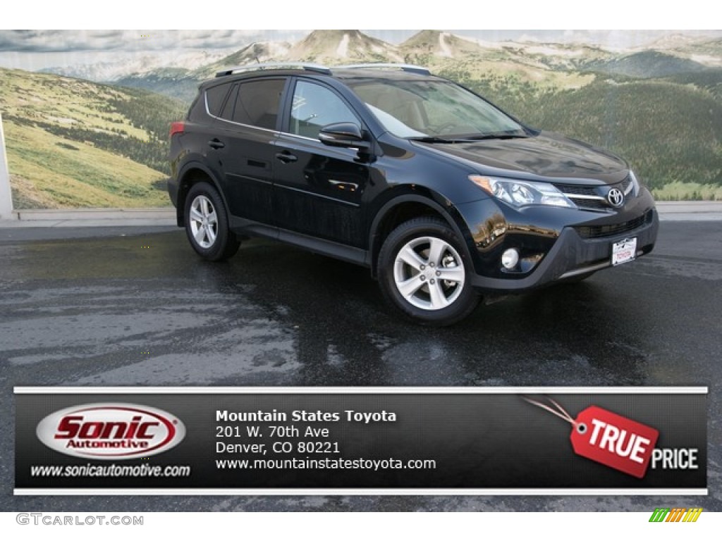 2013 RAV4 XLE AWD - Black / Ash photo #1