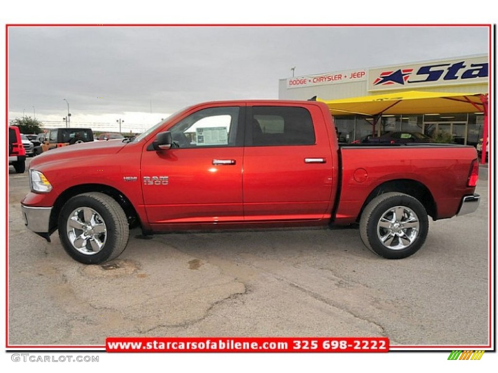 2013 1500 SLT Crew Cab 4x4 - Copperhead Pearl / Black/Diesel Gray photo #3