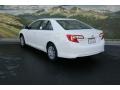 2013 Super White Toyota Camry LE  photo #2