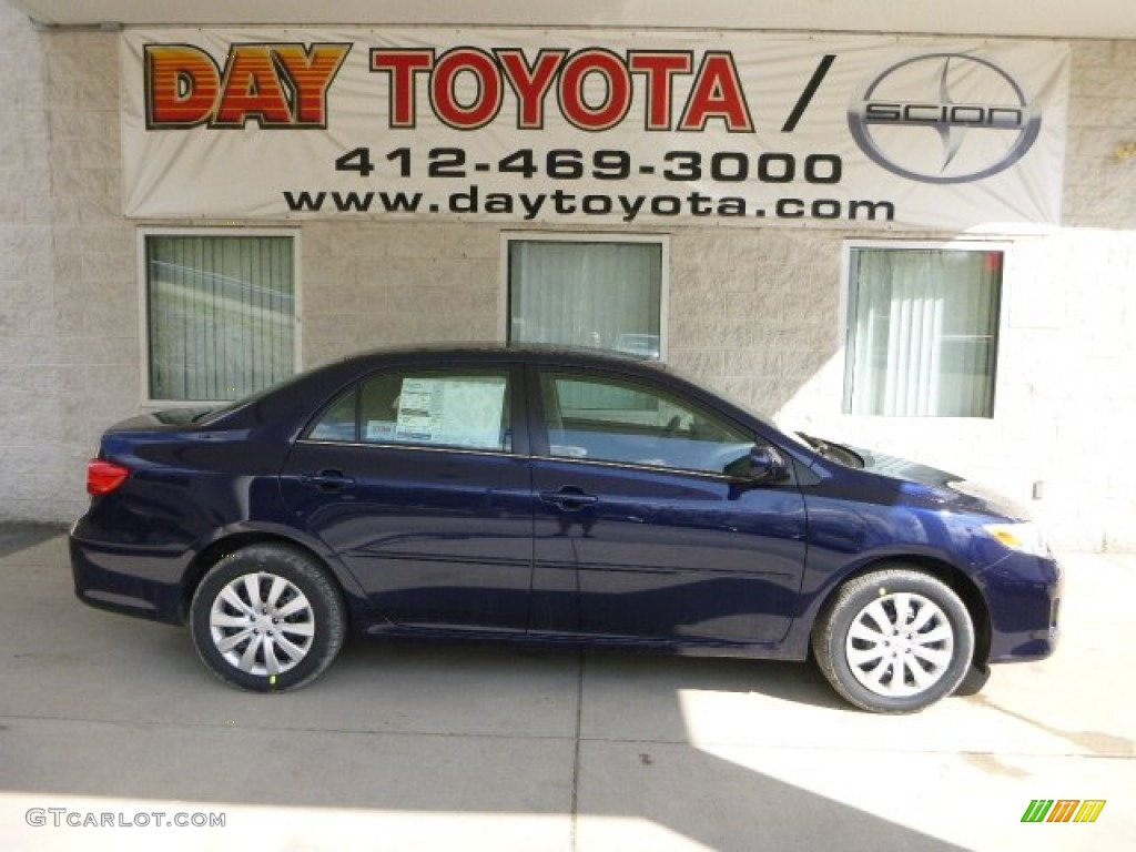 2013 Corolla LE - Nautical Blue Metallic / Ash photo #1