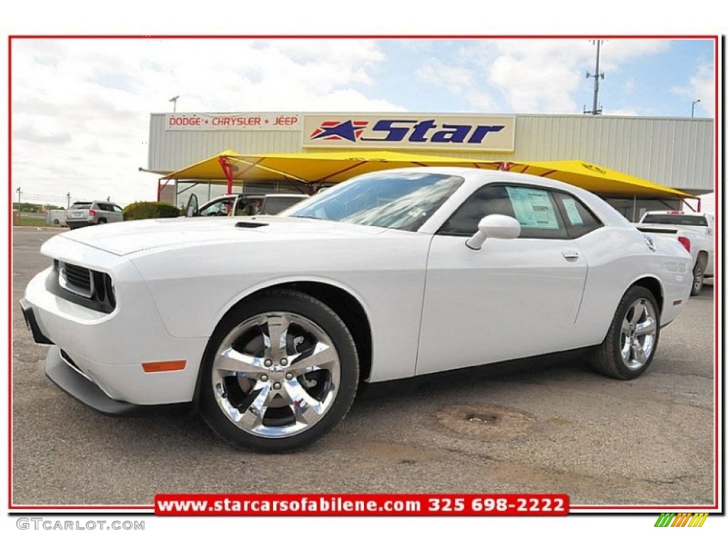 Bright White Dodge Challenger