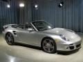 2008 Arctic Silver Metallic Porsche 911 Turbo Cabriolet  photo #3