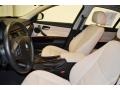 2010 BMW 3 Series Oyster/Black Dakota Leather Interior Front Seat Photo
