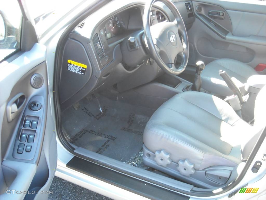 2006 Elantra GT Hatchback - Sterling Silver / Gray photo #14