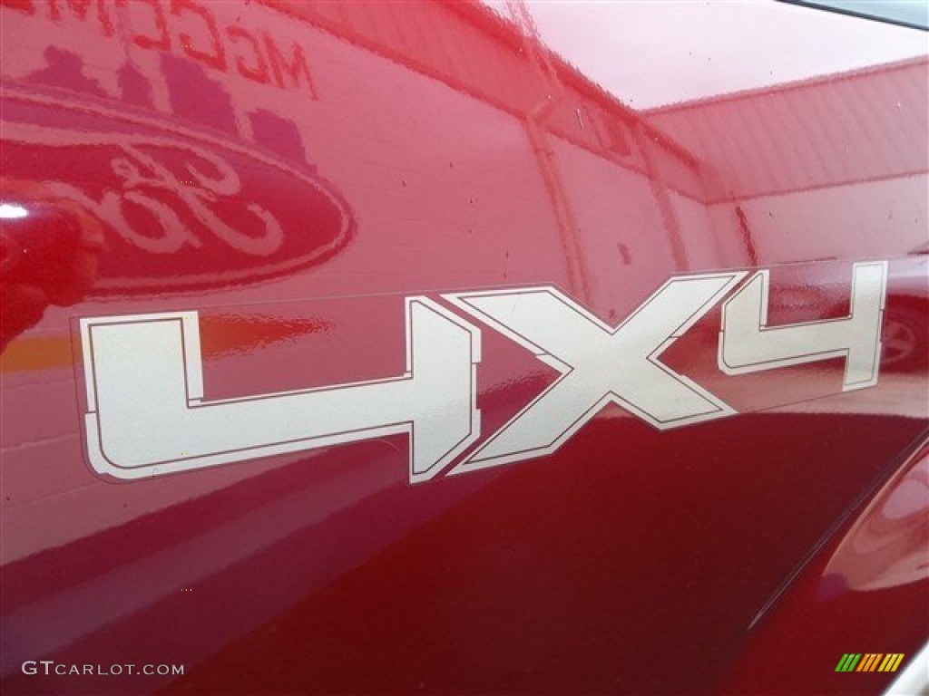2013 F150 Lariat SuperCrew 4x4 - Ruby Red Metallic / Adobe photo #8