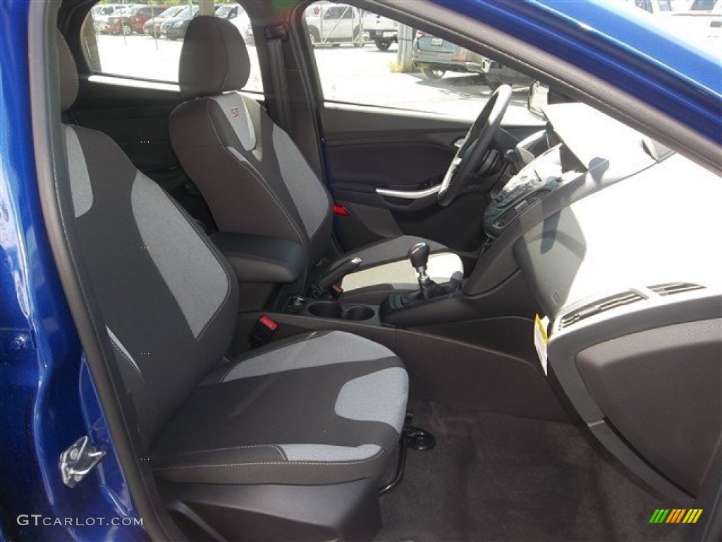 ST Smoke Storm Recaro Seats Interior 2013 Ford Focus ST Hatchback Photo #80387103