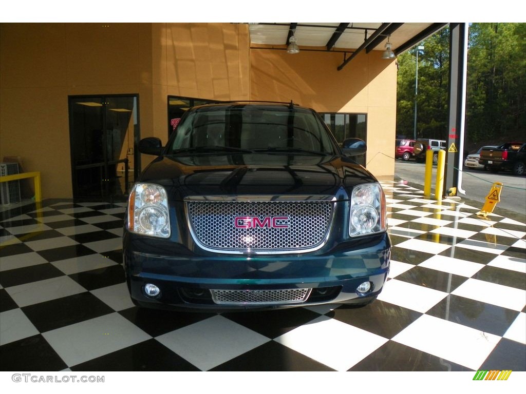 2007 Yukon SLT - Blue-Green Crystal / Ebony Black photo #2