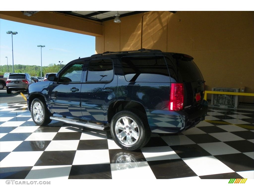 2007 Yukon SLT - Blue-Green Crystal / Ebony Black photo #4