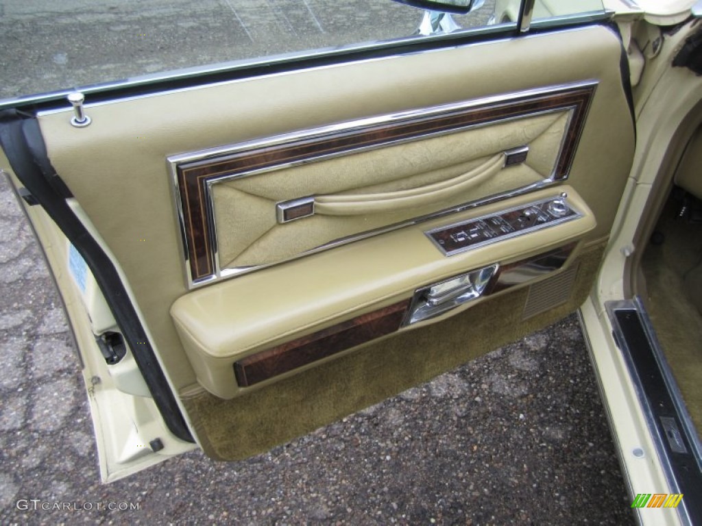 1978 Lincoln Continental Town Car Chamois Door Panel Photo #80390977
