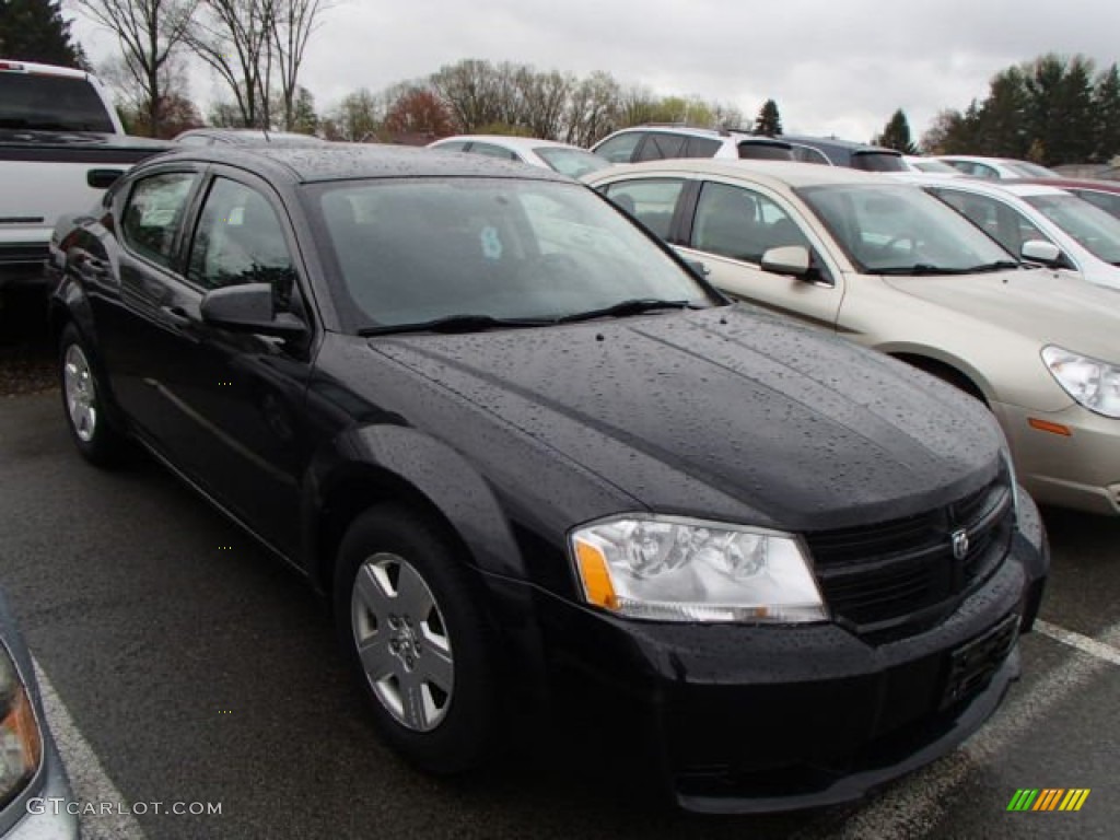 Brilliant Black Crystal Pearl 2010 Dodge Avenger SXT Exterior Photo #80392603