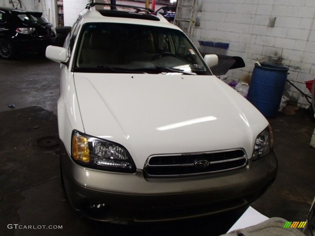 2000 Outback Limited Wagon - White Birch / Beige photo #2