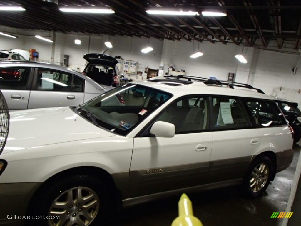2000 Outback Limited Wagon - White Birch / Beige photo #3
