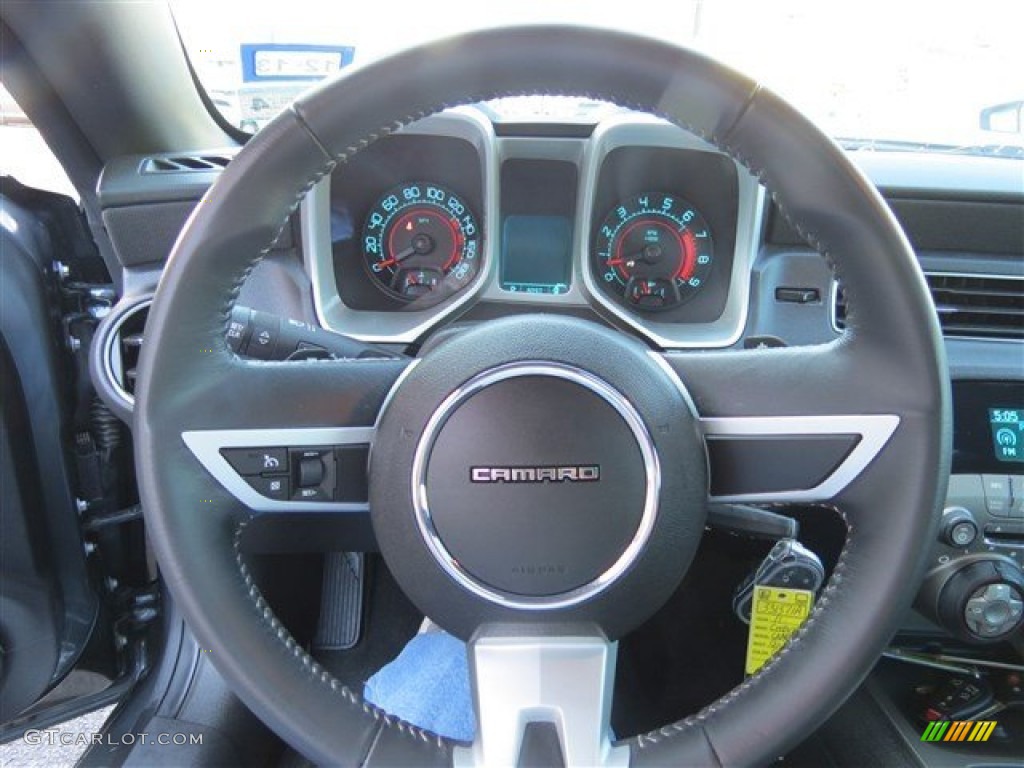 2011 Chevrolet Camaro SS/RS Coupe Black Steering Wheel Photo #80394091