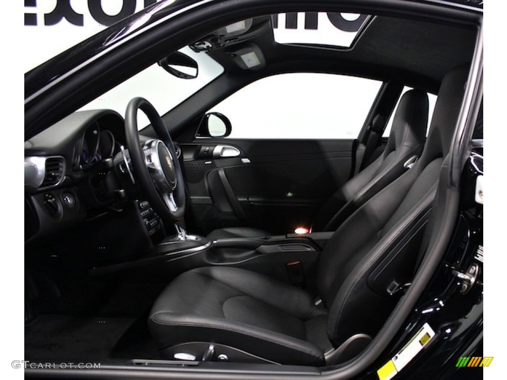 Black Interior 2011 Porsche 911 Carrera 4S Coupe Photo #80395085