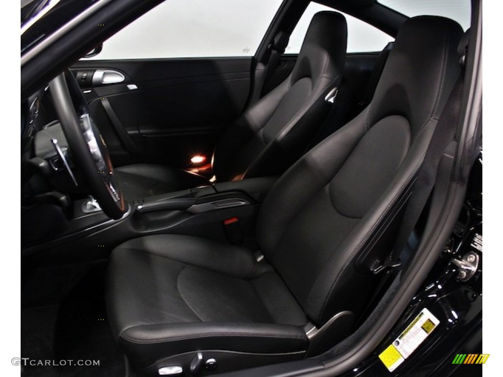 Black Interior 2011 Porsche 911 Carrera 4S Coupe Photo #80395150
