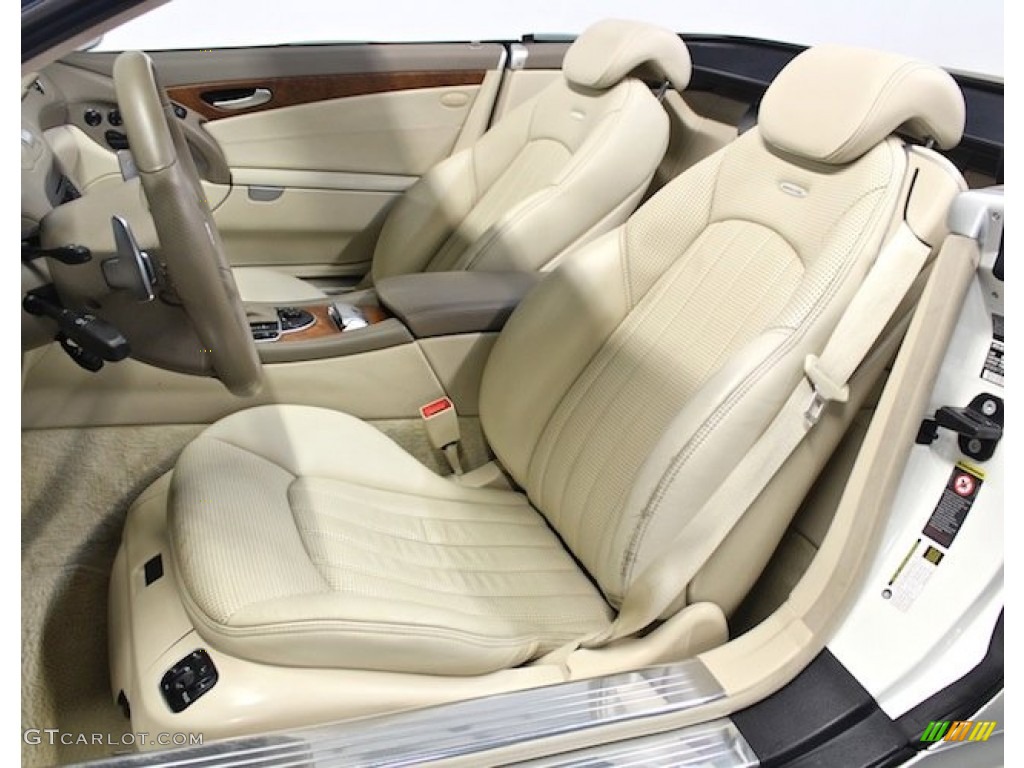 Stone Interior 2007 Mercedes-Benz SL 55 AMG Roadster Photo #80396574
