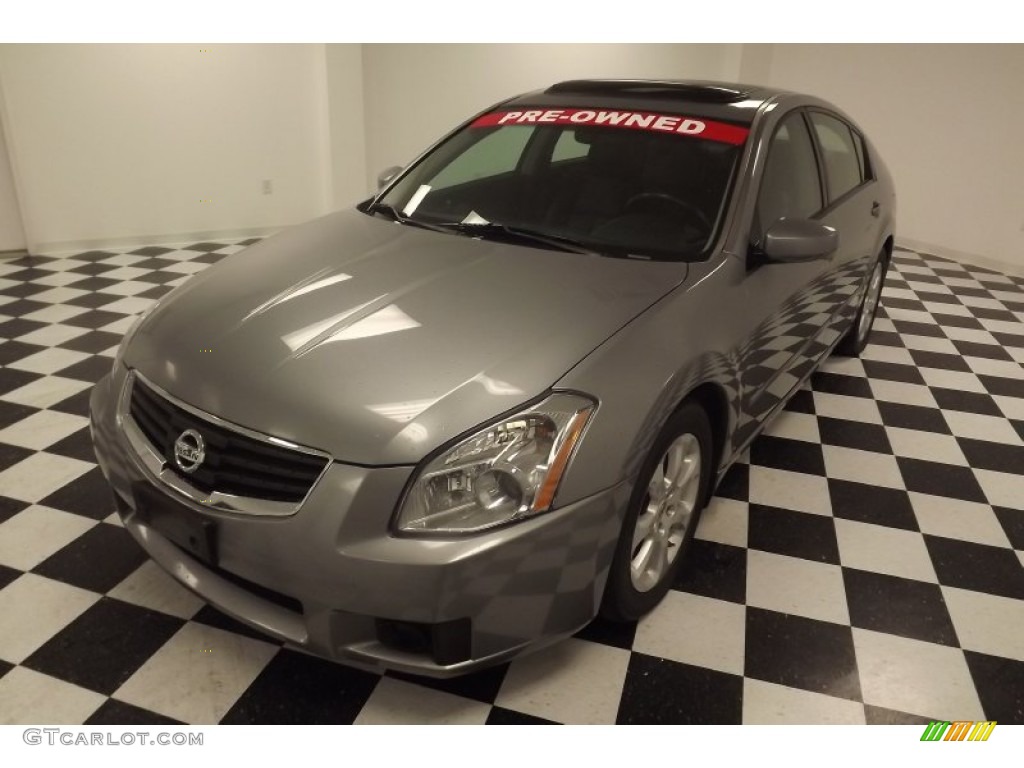 2008 Maxima 3.5 SE - Precision Gray Metallic / Charcoal Black photo #1