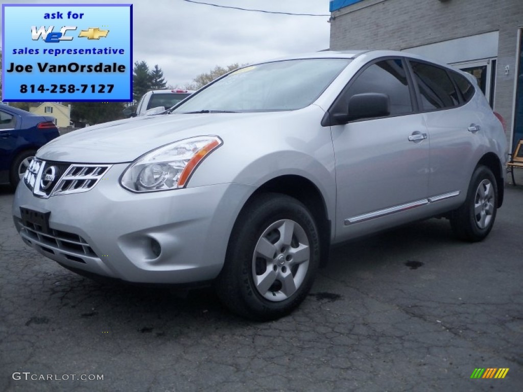 2011 Rogue S AWD - Silver Ice Metallic / Black photo #1