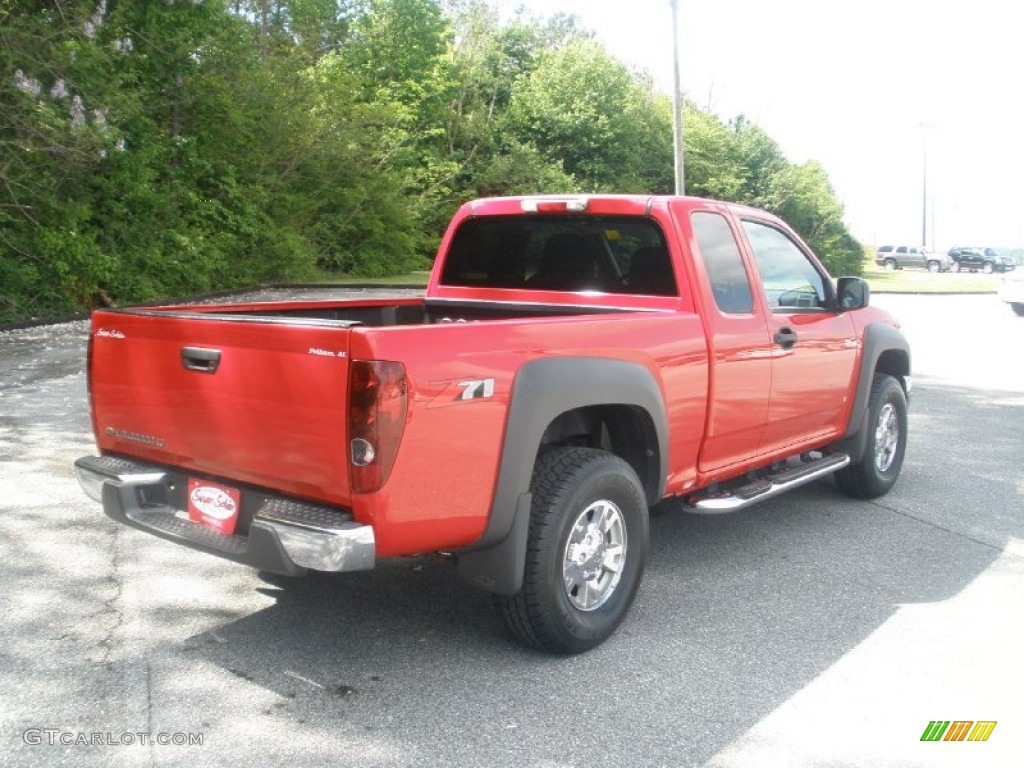 2007 Colorado LT Z71 Extended Cab 4x4 - Victory Red / Medium Pewter photo #3
