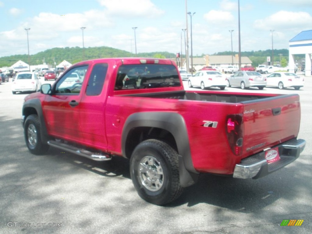 2007 Colorado LT Z71 Extended Cab 4x4 - Victory Red / Medium Pewter photo #10