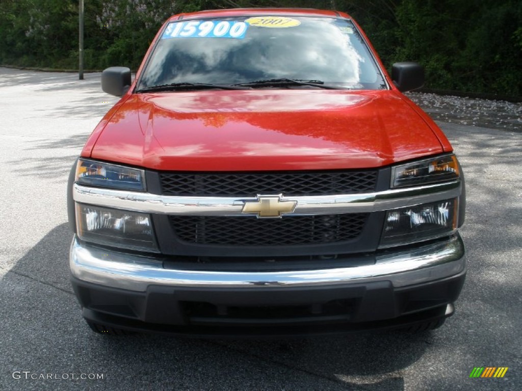 2007 Colorado LT Z71 Extended Cab 4x4 - Victory Red / Medium Pewter photo #13