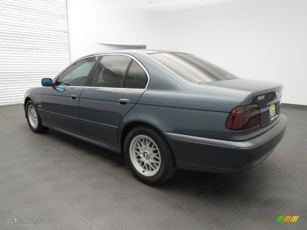 2001 5 Series 525i Sedan - Steel Blue Metallic / Beige photo #4