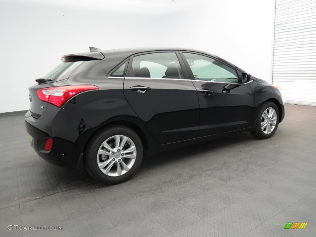 2013 Elantra GT - Black Noir Pearl / Black photo #2