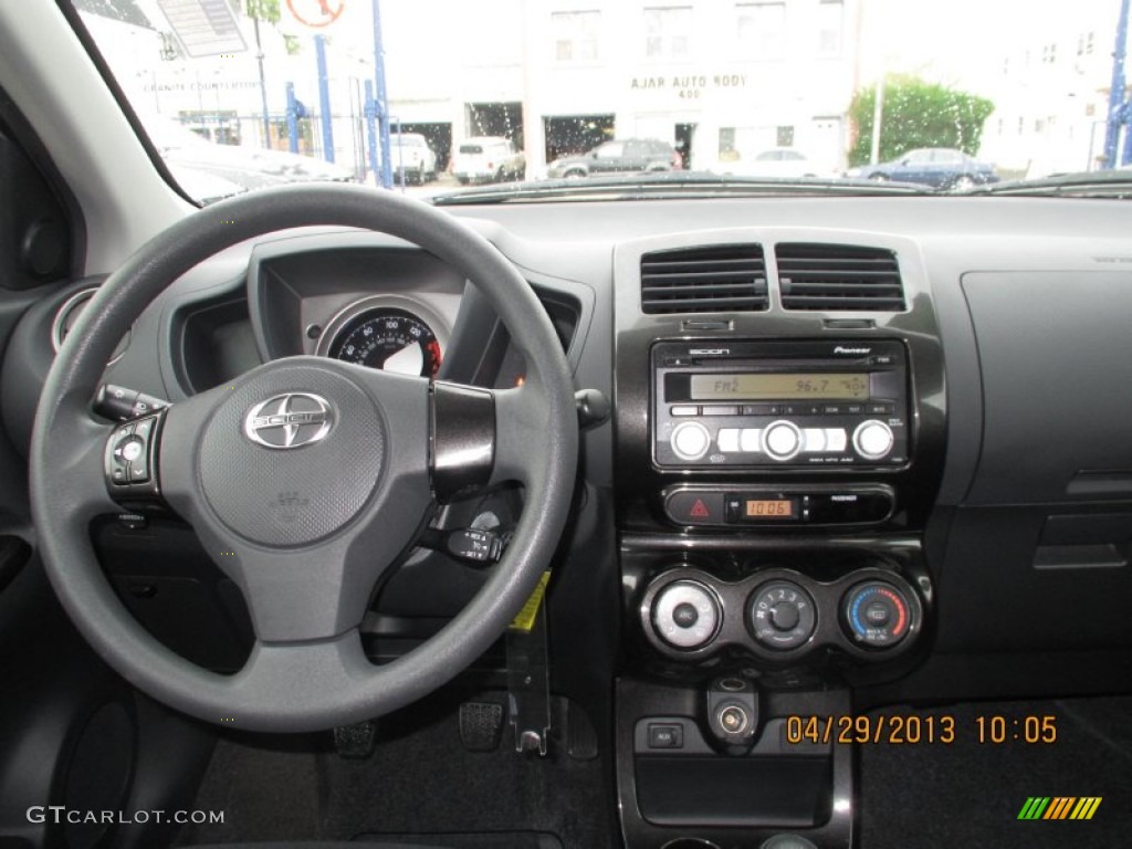 2008 Scion xD Standard xD Model Charcoal Gray Dashboard Photo #80402131