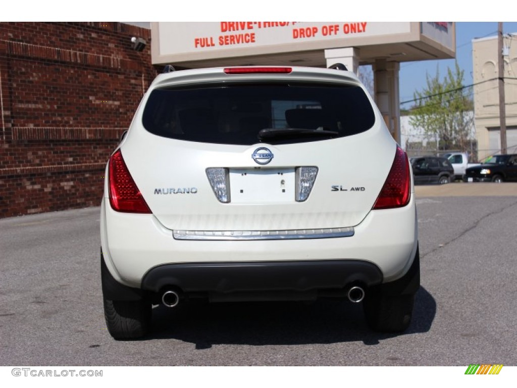 2007 Murano SL AWD - Glacier Pearl White / Cafe Latte photo #9