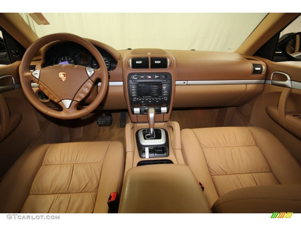 2010 Porsche Cayenne Tiptronic Havanna/Sand Beige Dashboard Photo #80403813