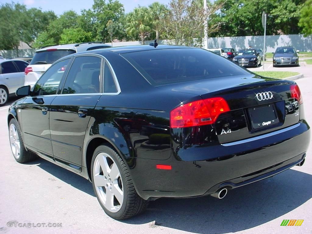 2008 A4 3.2 Sedan - Brilliant Black / Black photo #3