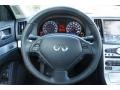 2009 Infiniti G Graphite Interior Steering Wheel Photo
