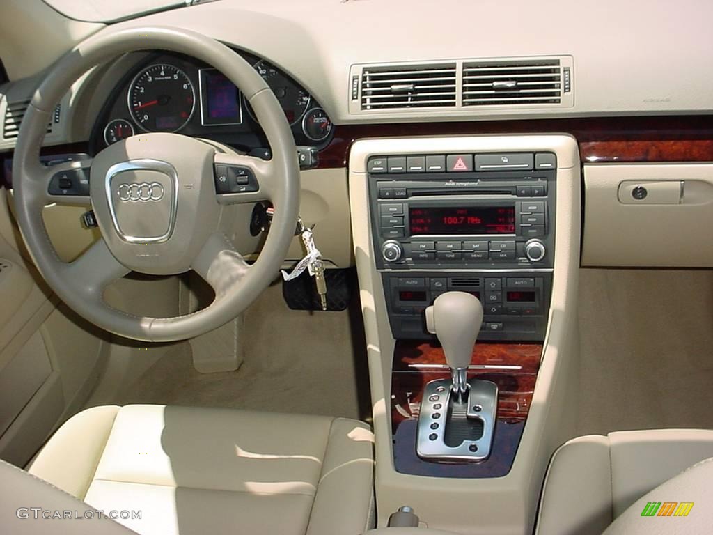 2008 A4 2.0T Sedan - Deep Sea Blue Pearl Effect / Beige photo #13