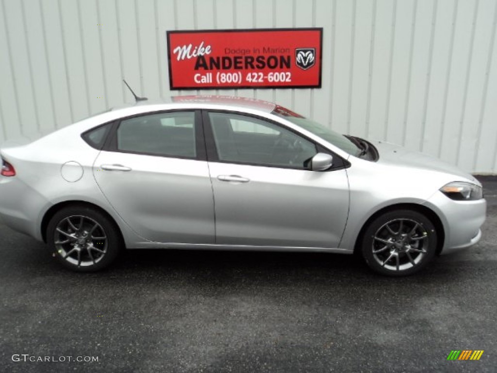 2013 Dart Rallye - Bright Silver Metallic / Black photo #2