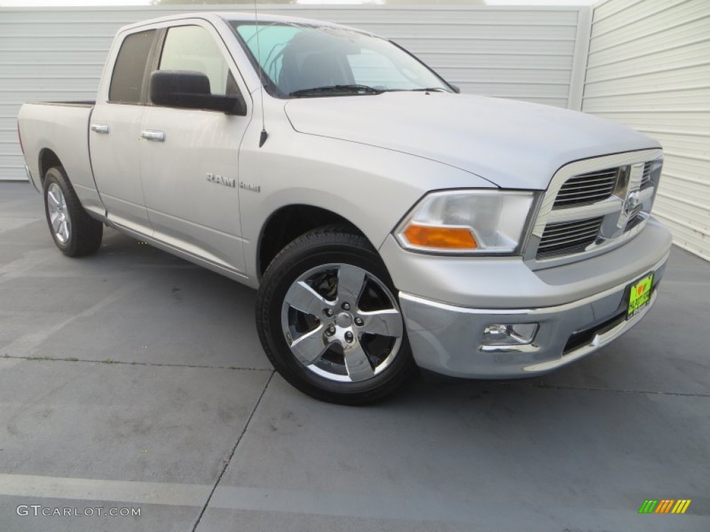 2010 Ram 1500 Lone Star Quad Cab - Bright Silver Metallic / Dark Slate/Medium Graystone photo #1